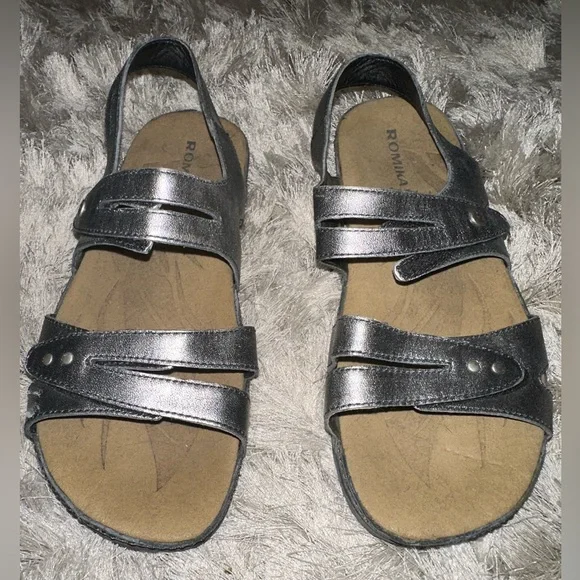 Romika Fidschi 43 Dress Sandal Silver Size 38 - Picture 7 of 12